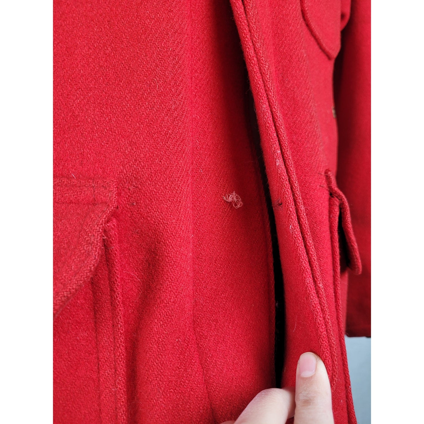 1940-50s Woolrich Red Wool Hunting Jacket Men's Sz 38 (M)