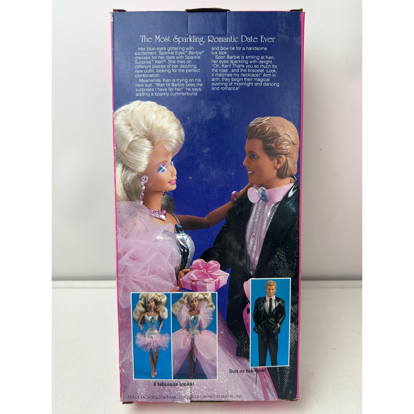 VTG 1990s Mattel Sparkle Surprise Ken & Secret Hearts Barbie Bundle