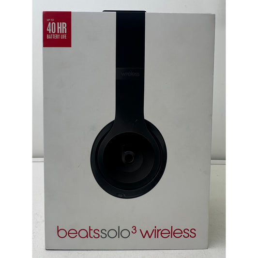 Beats Solo3 Wireless On-Ear Headphones Matte Black | Open box / Unsealed