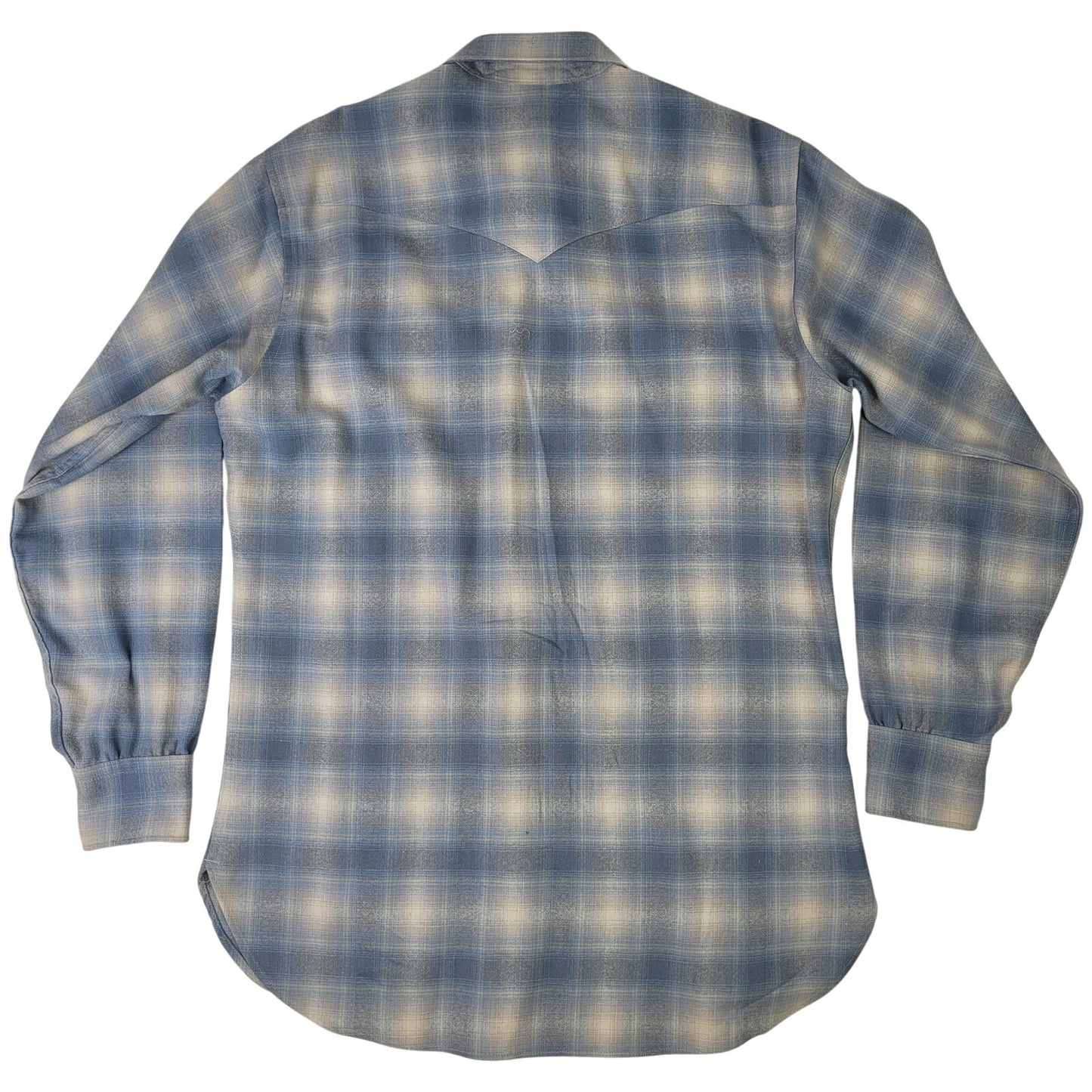 VTG Pendleton High Grade Western Wear Wool Plaid Pearl Snap Shirt Men's Sz L