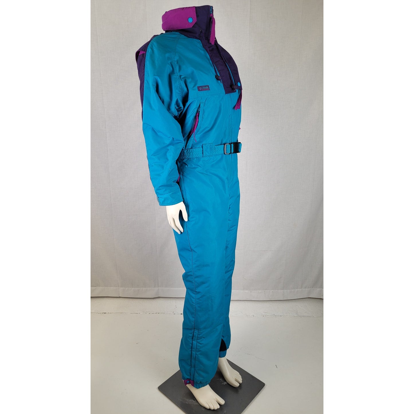 1990s VTG Columbia Ski Suit Blue & Purple Women's Sz M