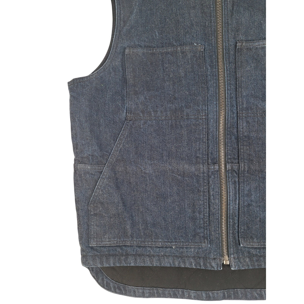 Filson Denim Insulated Work Vest in Raw Indigo Men's Sz L