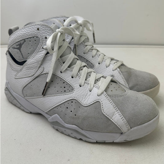 Air Jordan 7 Retro Pure Money Pure White/ Pure Platinum Sneakers Men's Sz 9