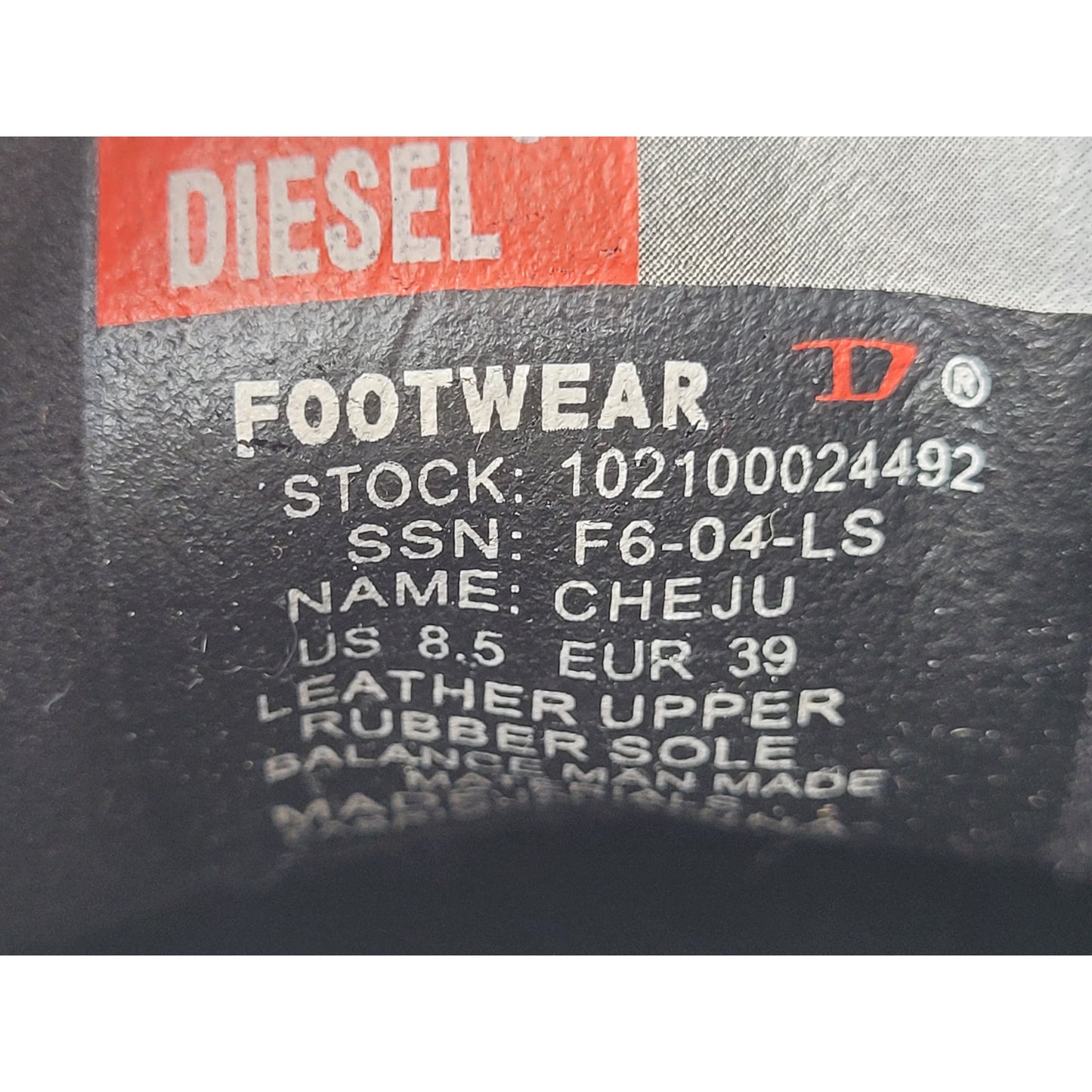 VTG Diesel Leather Suede Tennis Shoes Women's Sz 8.5