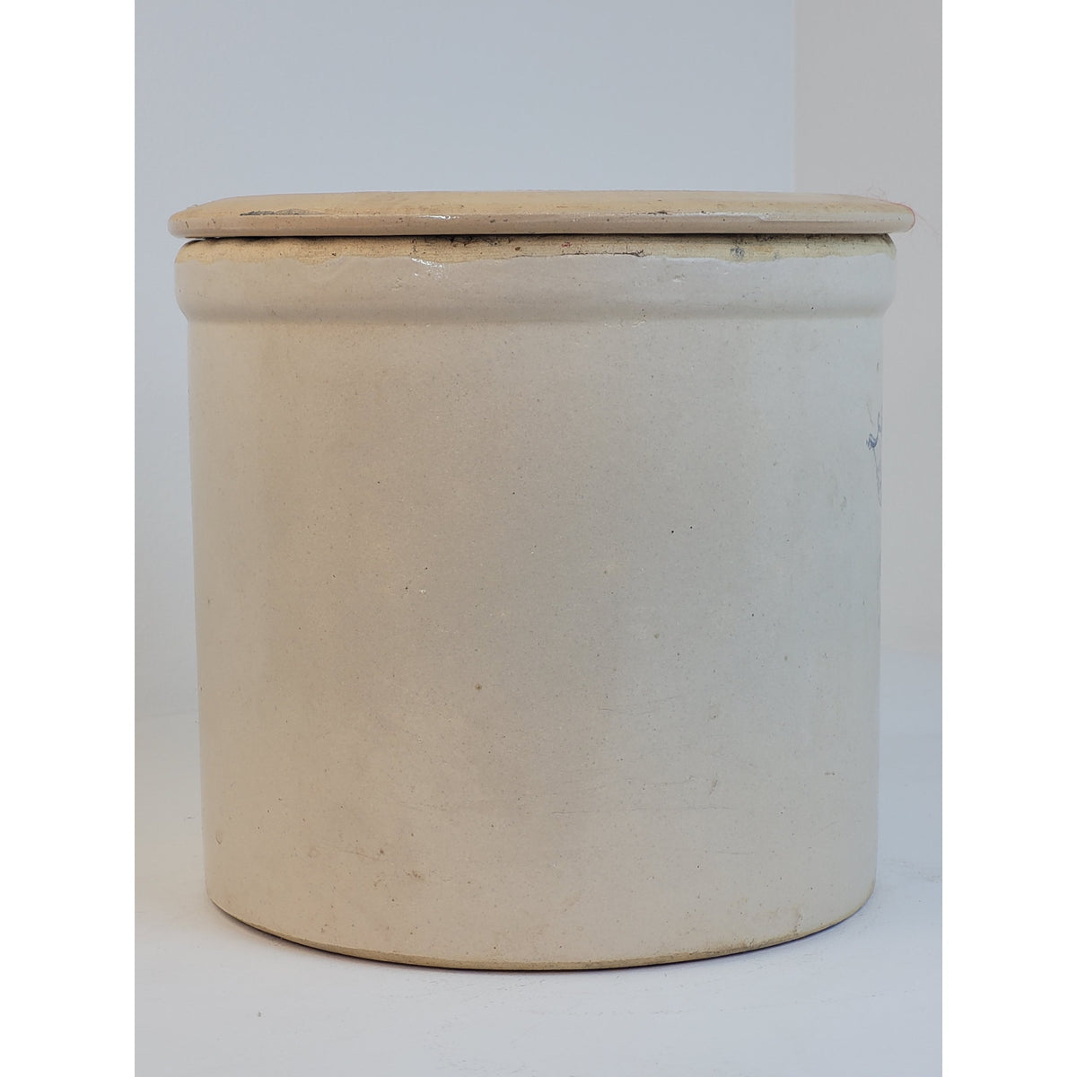 VTG Robinson Ransbottom Pottery Co. 2-Gallon Stoneware Crock w Lid Made in USA