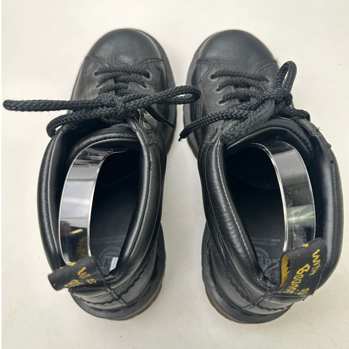 Vintage Dr. Martens Black Leather Chunky Monkey Boots (Women's 9/Men's 8) 41 EUC