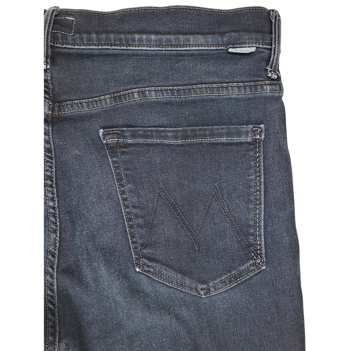 MOTHER The Stunner Zip Two Step Fray High Rise Skinny Jeans Women's Sz 31