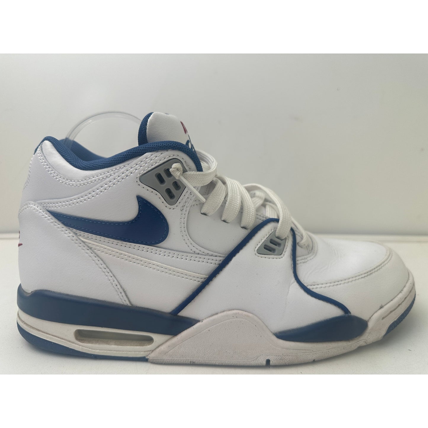 Nike Air Flight 89 White Dark Royal Blue Varsity Red Sneakers Men's Sz 10.5