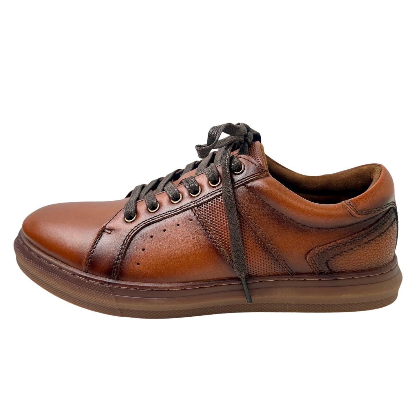 Arkbird Brown Leather Oxford Casual Sneakers Men's Sz 7
