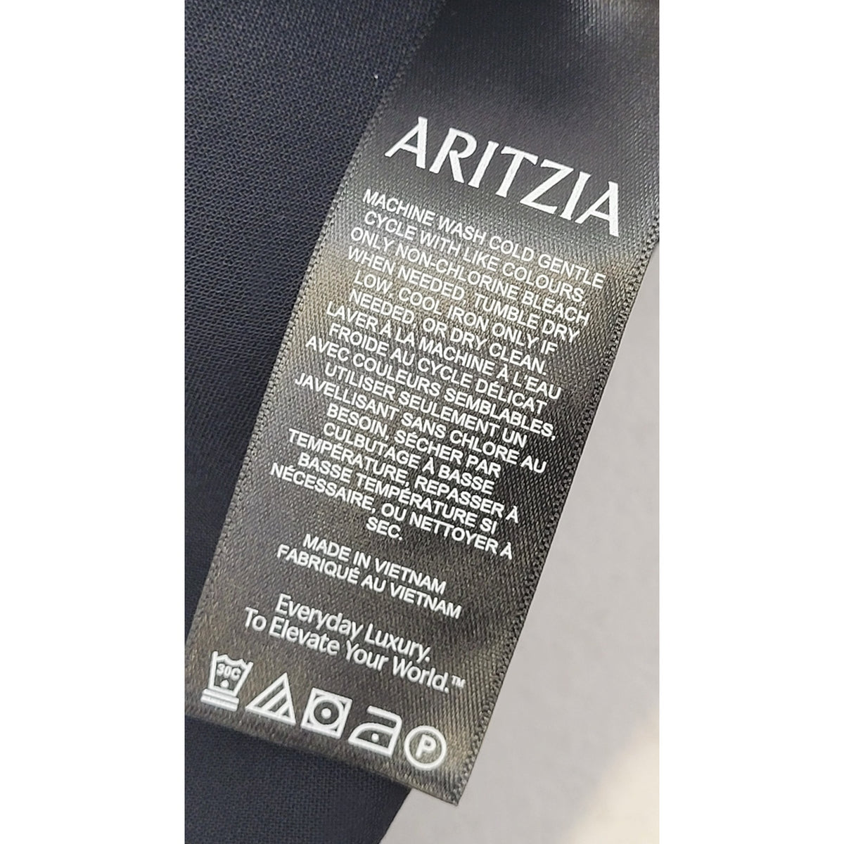 Aritzia Wilfred Foxley Black Crepe Mini Dress Sz 8 NWT