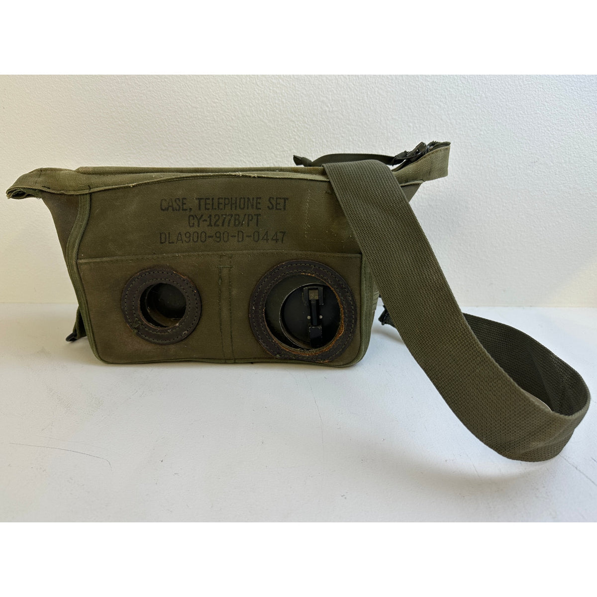 Vintage Vietnam-Era US Military TA-312/PT Field Telephone with Canvas Case