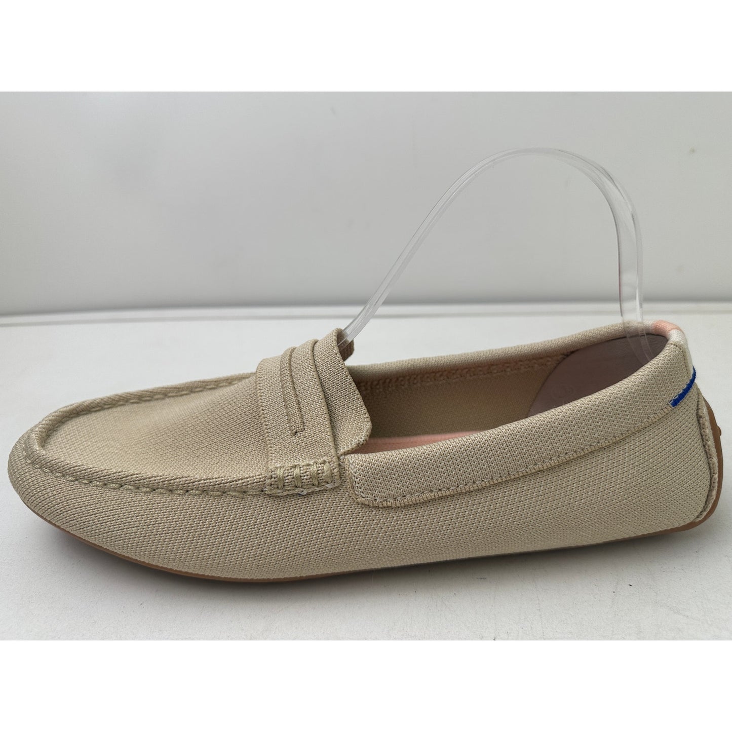 Rothy's The Driver Beige Knit Slip-On Loafers Women's Sz 10.5