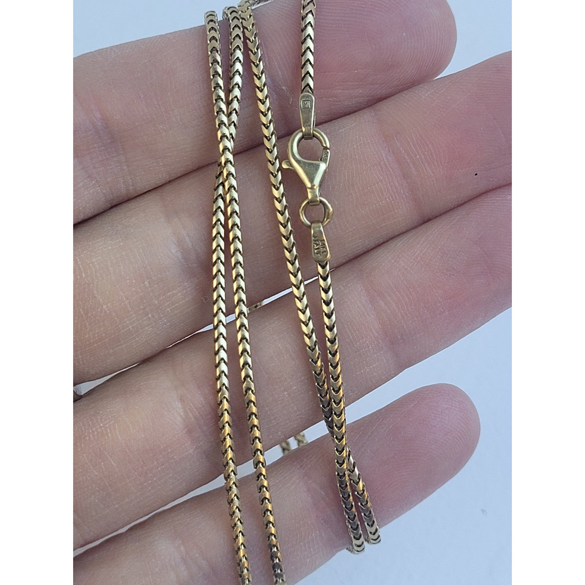 14K Yellow Gold Franco Chain Necklace 24" 2mm | 8.73 Grams
