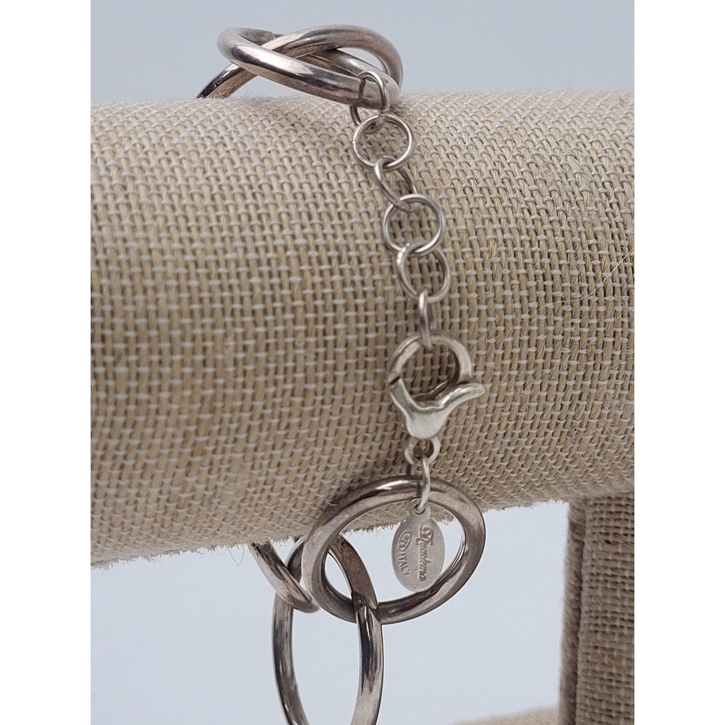 Dyadema Sterling Silver Large Chain Links Bracelet Made in Italy | 13.5 grams