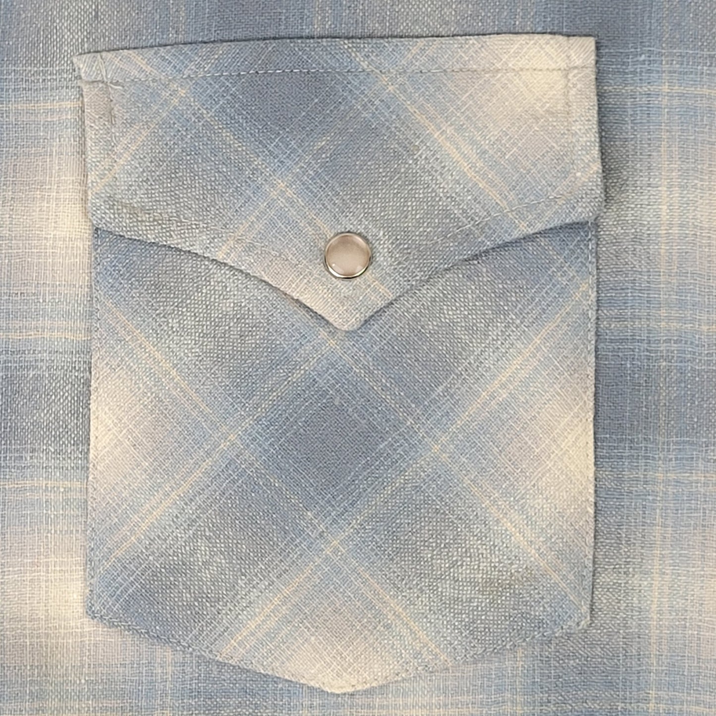 VTG Pendleton High Grade Western Wear Wool Plaid Pearl Snap Shirt Men's Sz L