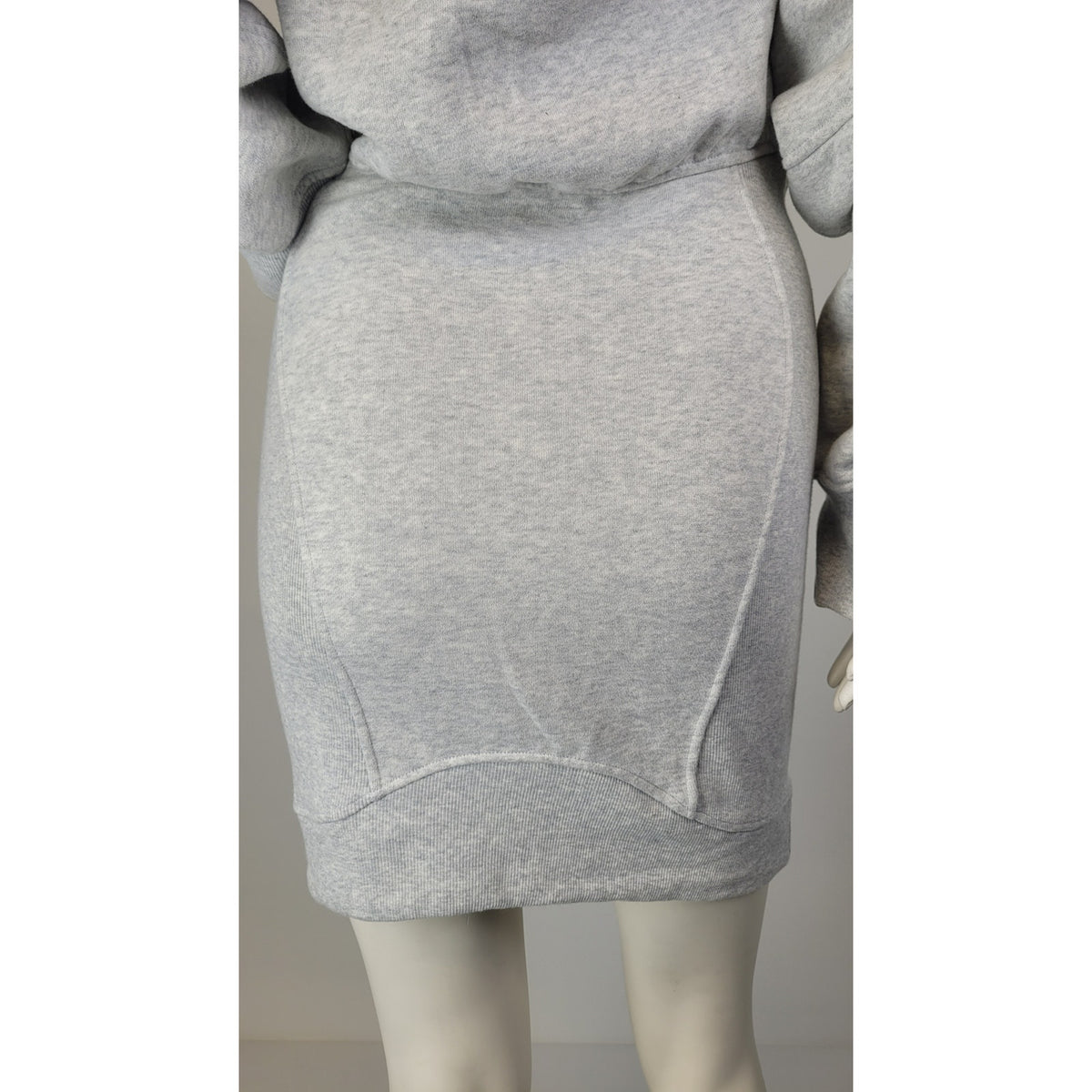 Lululemon Scuba Long Sleeve Dress Heathered Core Ultra Light Grey Women's Sz 4