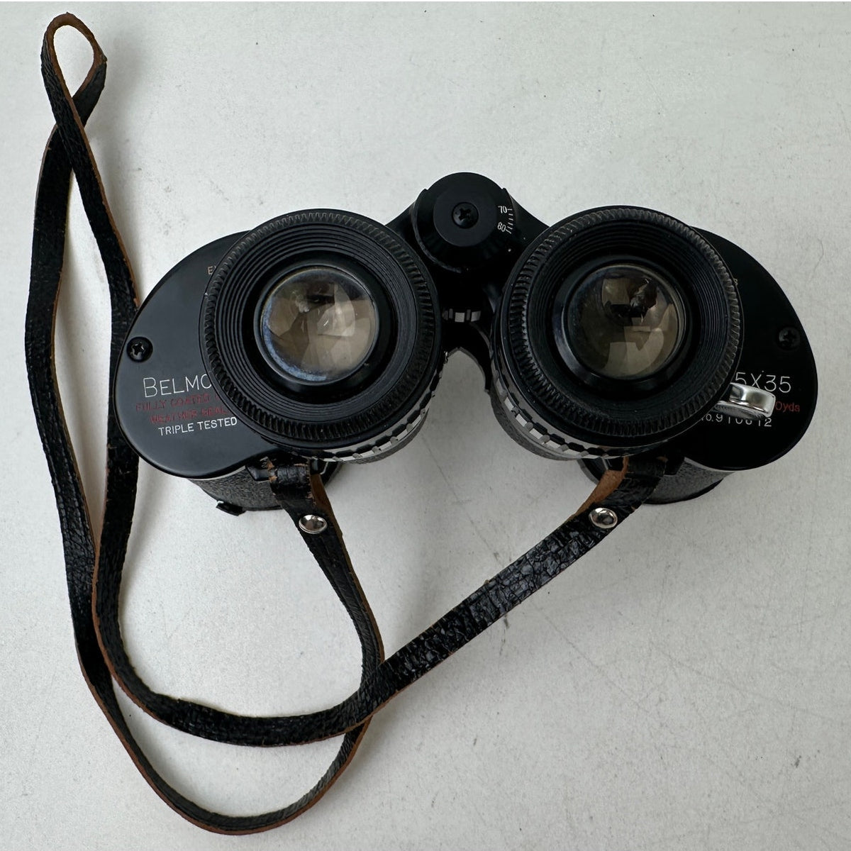 Vintage Belmont Tri-Tested Extra Wide Angle Zoom Binoculars 7X-15X35 with Case