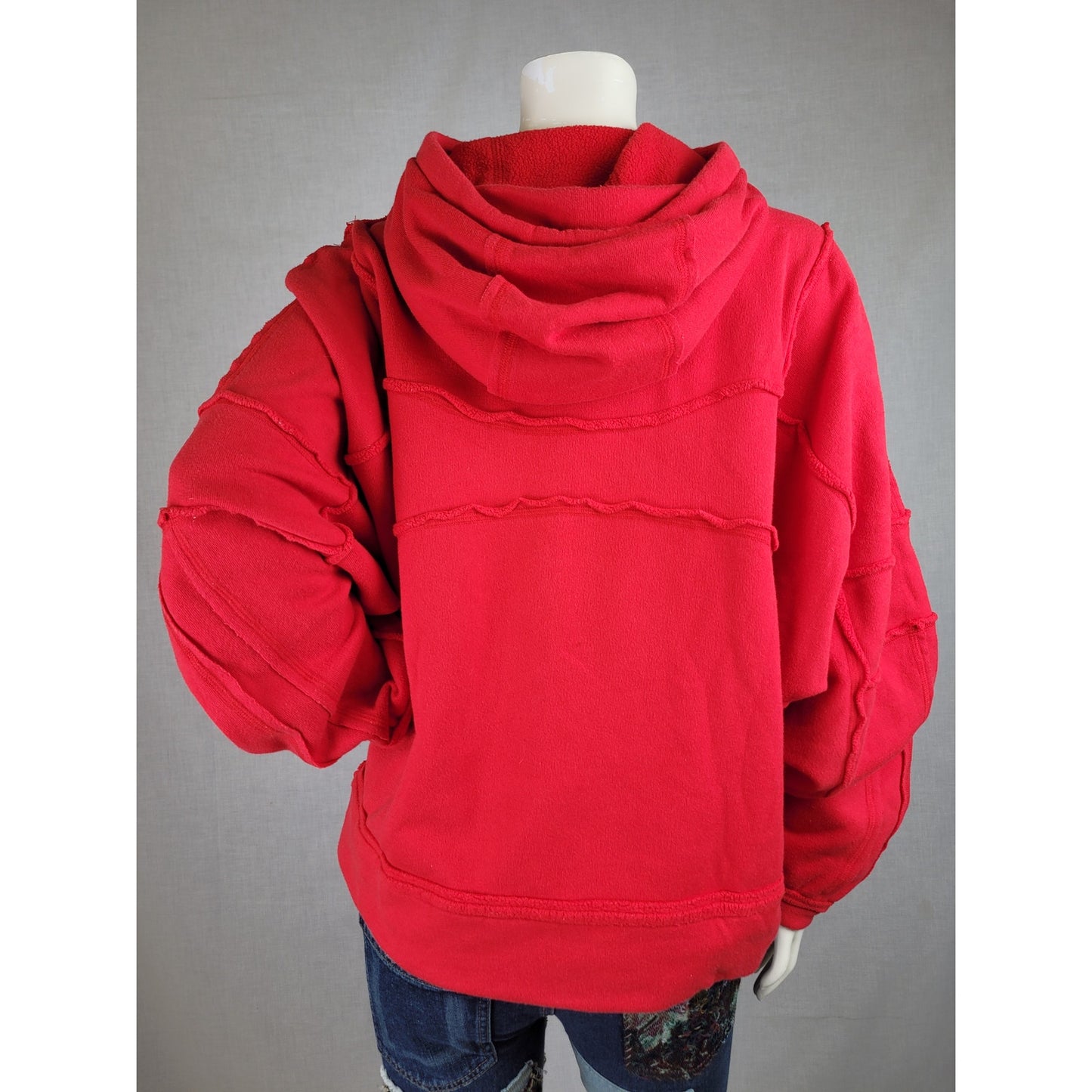 Alo Yoga Red Dimension Hoodie Sweatshirt Athleisure Women's Sz M